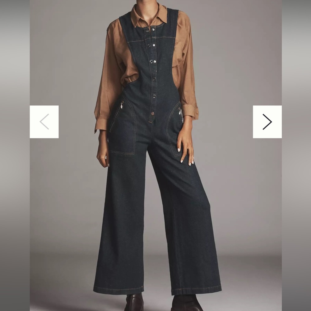 NWT Anthro Maeve Women's Denim Overalls
